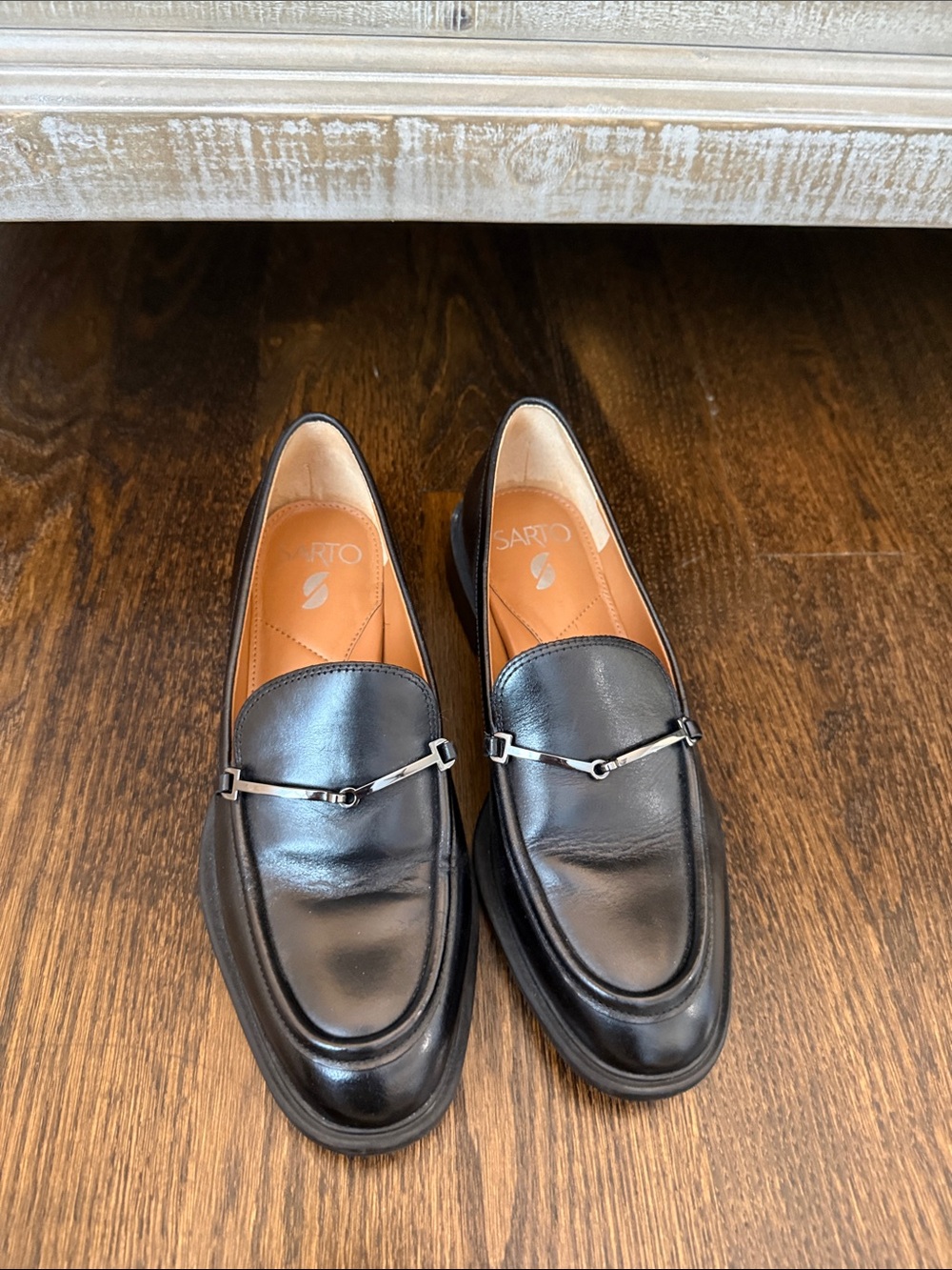 Black Women’s Leather Loafers